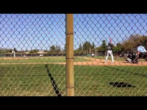 Alex with a base hit to center