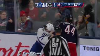 Zack MacEwen vs Erik Gudbranson | Oct 20, 2026 | Toronto Maple Leafs at Columbus Blue Jackets
