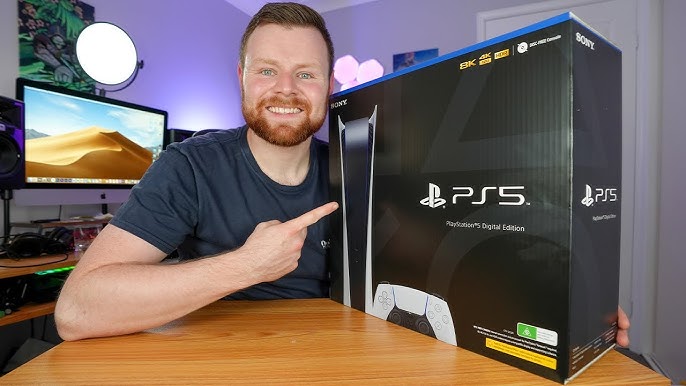 PS5 Digital Edition Unboxing - Sony PlayStation 5 Next Gen Console + Ultra  Rare Press Kit 