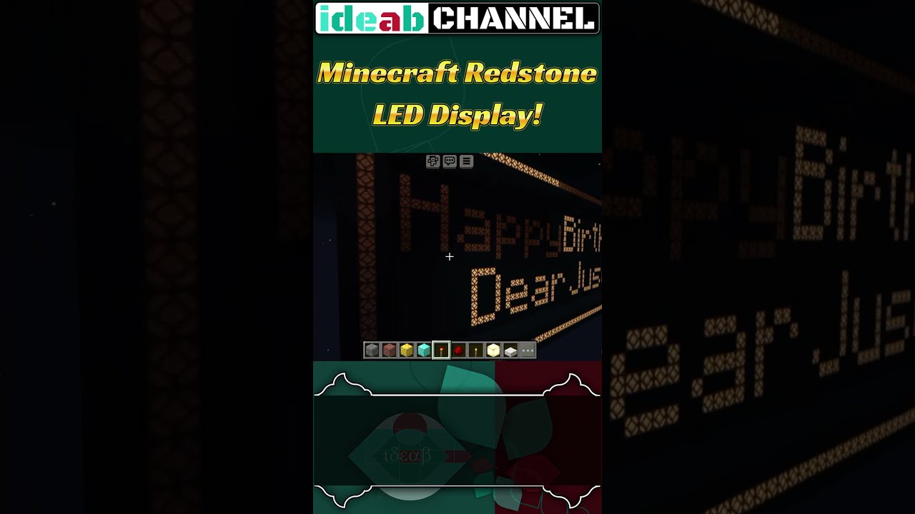 Minecraft - Redstone LED Display! 