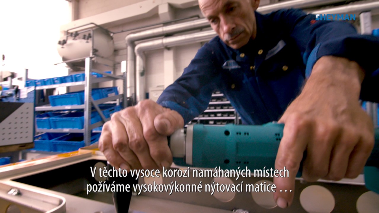 Vysokovýkonné nýtovací matice z monelu od firmy Heyman