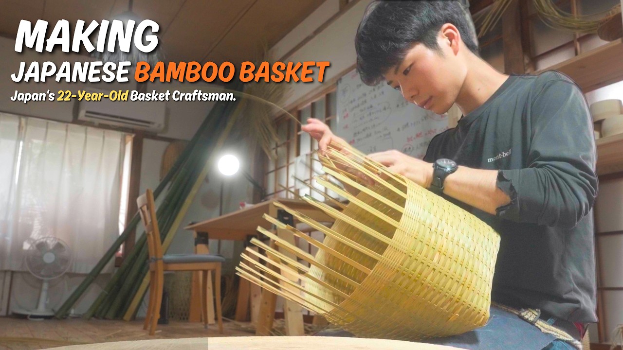 The Process of Making a Japanese Bamboo Basket ─ From the Forest to the Final Weave by a 22-Year-Old