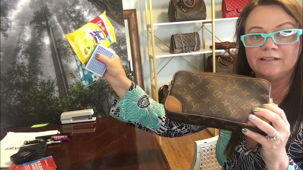 Comparing Vintage Louis Vuitton Marly Dragonne Clutch GM vs. PM and similar  bags 