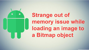 Strange out of memory issue while loading an image to a Bitmap object