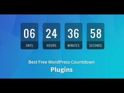 Best free countdown WordPress plugin | How to add countdown in WordPress | Free WP Counter plugin