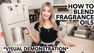 HOW TO BLEND FRAGRANCE OILS | **Visual Demonstration** | Soy Candle Making