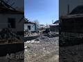 housing in Ukraine has been badly destroyed by Russian artillery attacks #shorts
