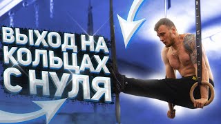 ВЫХОД СИЛОЙ НА КОЛЬЦАХ С НУЛЯ ПО ШАГАМ