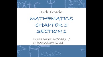 Indefinite Integral/Integration Rules