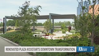 Newly-renovated public plaza kickstarts downtown Grand Rapids transformation