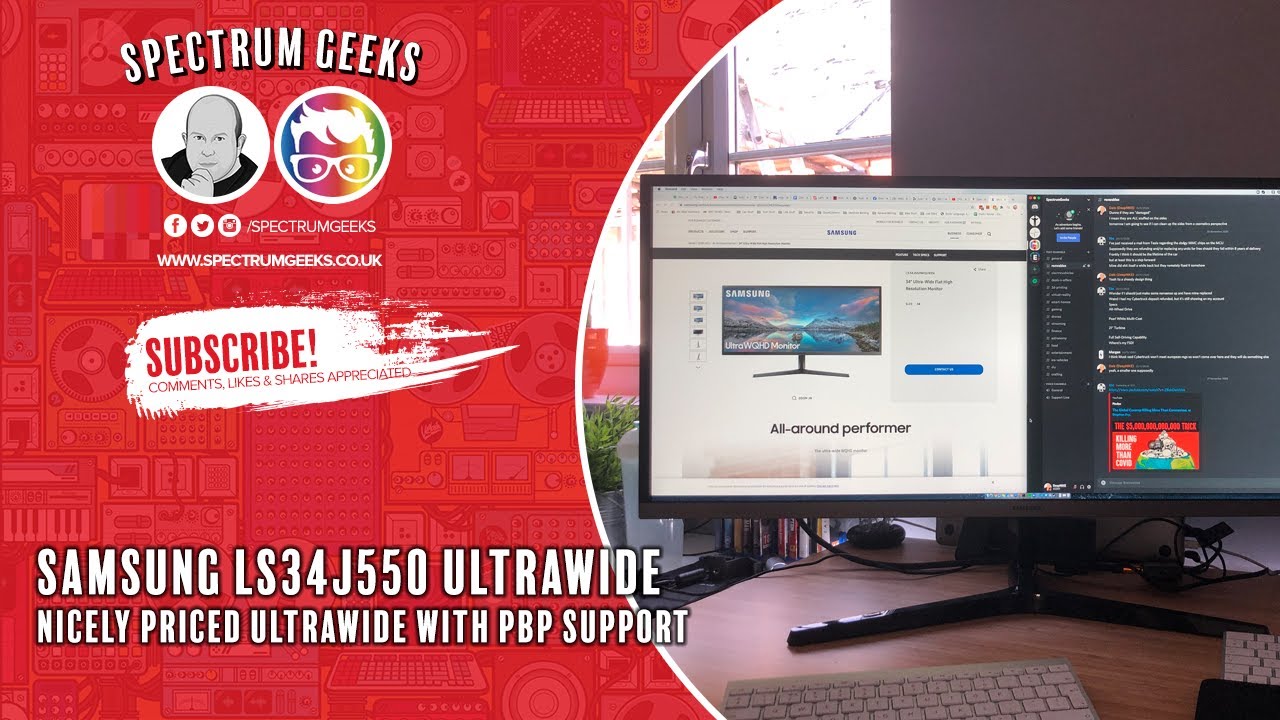 Samsung Ultrawide LS34J550 Unboxing and Thoughts