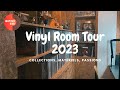 Vinyl room tour 2023  dcouverte de ma pice  vinyles cd matriel hifi