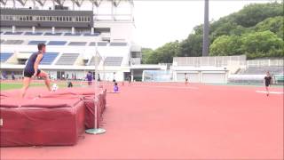 2016 0528町田陸上競技場 走り高跳び175㎝成功