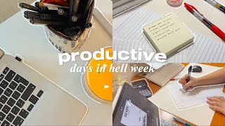 study vlog🧸📂productive hell week, on the grind, lots of studying & arts!