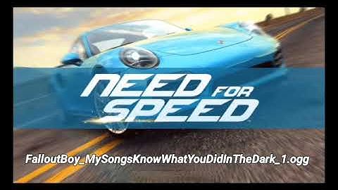 NFS Edge Mobile OST - Fall Out Boy - My Songs Know What You Did In The Dark (Instrumental)