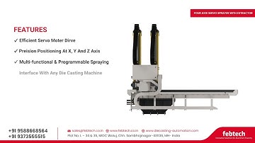 Four Axis Servo Sprayer with Extractor