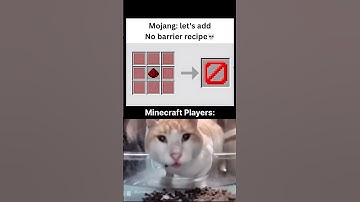 No barrier recipe💀 #minecraft #memes #shorts