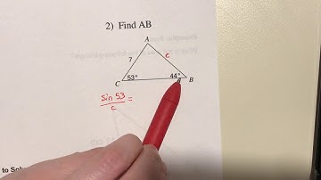 Trig Unit 1 part 6: The Law of Sines