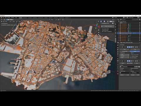 Blender GIS или создаем ландшафт и город с помощью карт Google