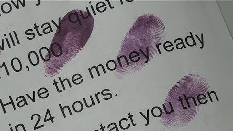 How are fingerprints enhanced?