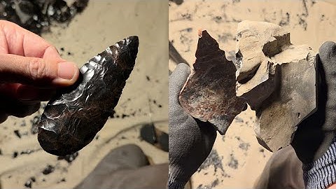 2264 - Re-Uploaded - No Talk - Part 2/2 - Crackle-Butter Obsidian Biface #flintknapping 