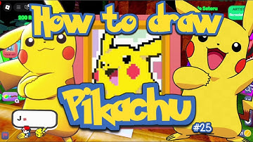 HOW TO DRAW SHINY PIKACHU - STARVING ARTIST / ROBLOX