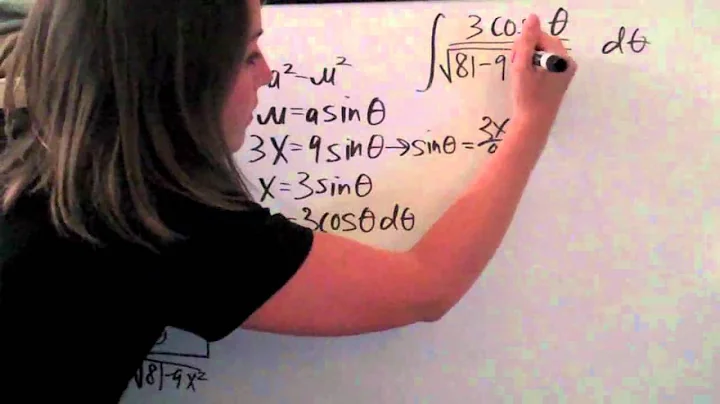 Trigonometric Substitution Example 5 (KristaKingMath)