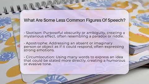 What Are Some Less Common Figures Of Speech? - The Prose Path