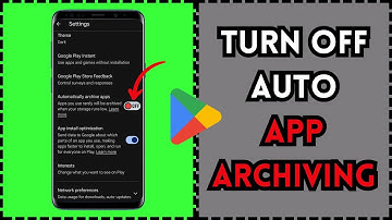How to Turn Off Automatic App Archiving on Google Play Store (2024)