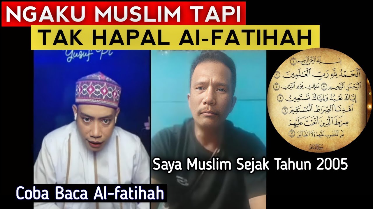 PARAH! Ngaku Muslim Sudah 20 Tahun Tak Bisa Al-Fatihah - Debat Ustadz Yusuf