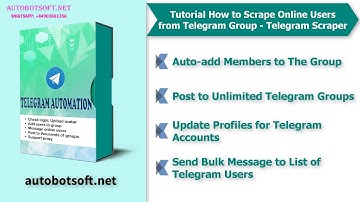 Tutorial how to scrape online users from Telegram Group - Telegram Scraper