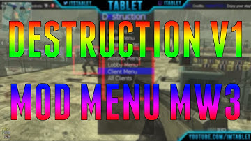 MW3 Destruction V1 All Client Mod Menu | RGH/JTAG