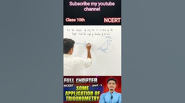 height and distance class 10th l #ncertsolution #shorts video #class10th