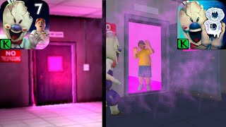 Ice Scream 7 Vs Ice Scream 8 Gameplay + Pink Room + Secrets Comparison | Ice Scream 8 Gameplay