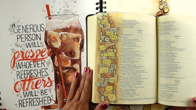 Bible Journaling Video: no-bleed-thru, wrinkle-free! Plus a Look Inside my Journaling  Bible — Valerie Sjodin