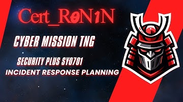 Security Plus SY0 701 Mastering Incident Response Planning