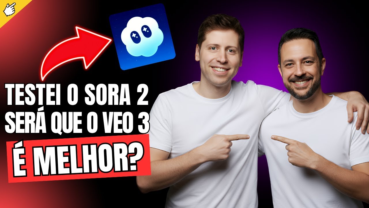 🔥 Consegui o código do Sora 2! Teste exclusivo + comparativo com Veo 3