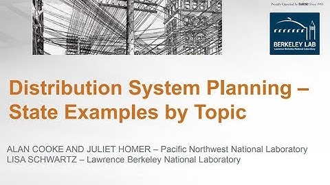 Distribution System Planning - State Examples by Topic