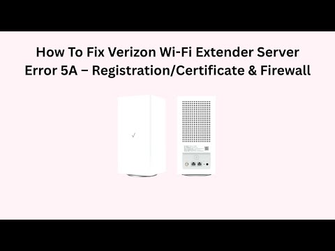 Verizon Lte Network Extender Error 5a