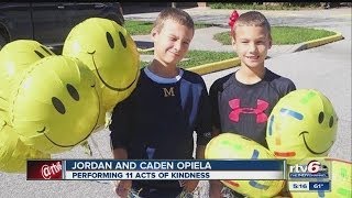 Twin brothers perform 11 acts of kindness for 11th birthday Guide