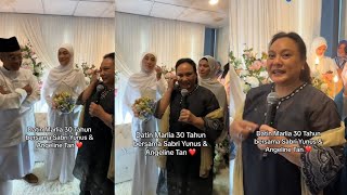 Dah Lama DOAKAN SABRI YUNUS & ANGELINE TAN KAHWIN, Datin Marlia Sebak & Bagi Ucapan Ini Pula