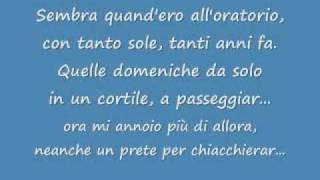 Azzurro lyric chords