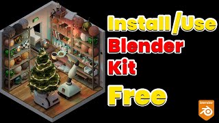 How to install Blender kit add-on Free in Blender 3.0