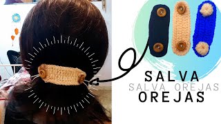 Salvaorejas para MASCARILLA  | sujeta elásticos para mascarillas TEJIDA A CROCHET