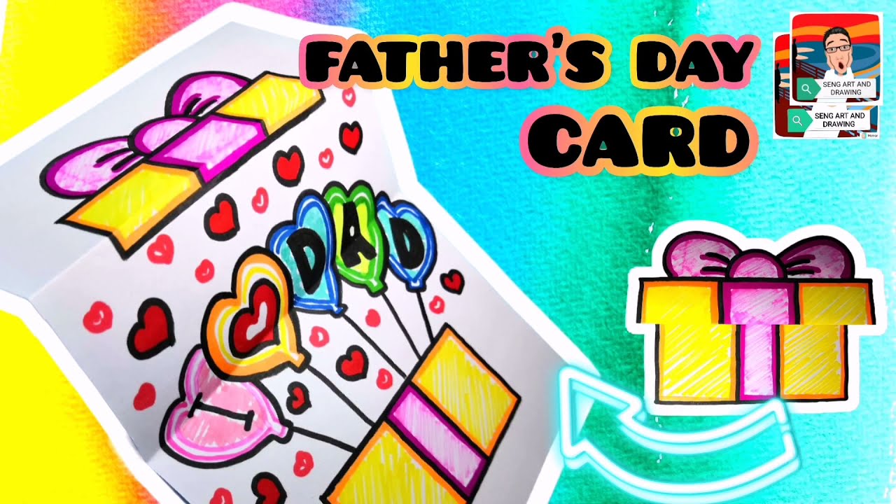 DIY Folding Surprise Father's Day Cards 😍 父亲节卡 😍 Idea Kad Hari Bapa ...