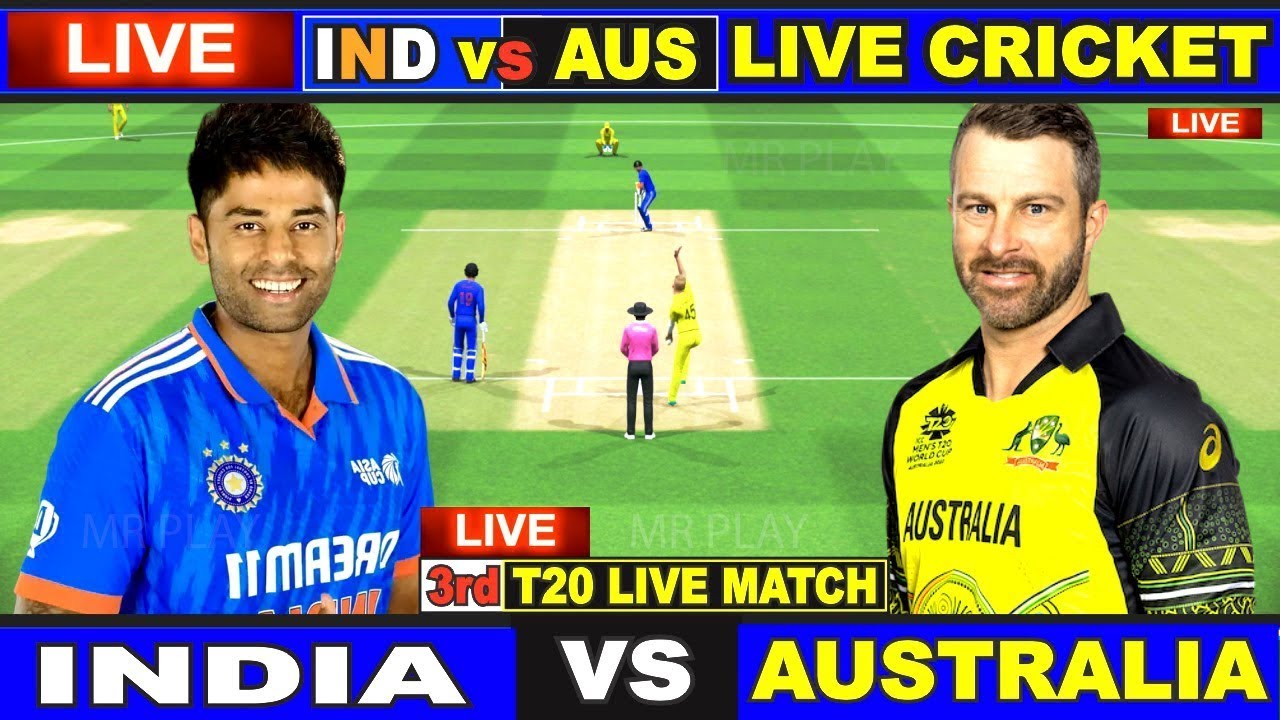 Live IND Vs AUS, 3rd T20 Match Cricket 24 Live Cricket Match Today
