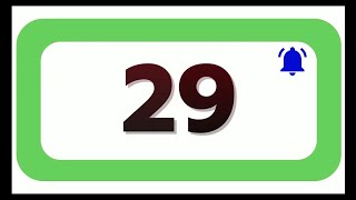 29 Seconds Countdown Timer With Sound Effect COLOR 4K   HD   1080