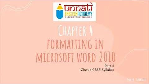 CLASS-5 | ADVANCED FEATURES OF MS WORD 2010 | FORMAT PAINTER | SUPERSCRIPT-SUBSCRIPT | FIND REPLACE