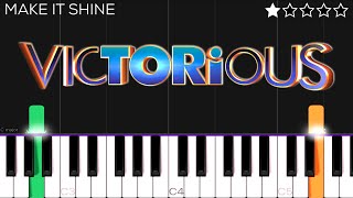 Victoria Justice - Make It Shine (Victorious Theme Song) | EASY Piano Tutorial