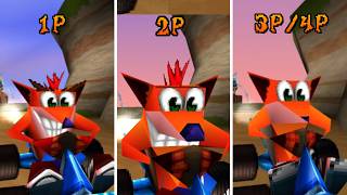 HIGH to LOW Poly Graphics Comparison! All Characters/Tracks | Crash Team Racing 1999 (DEMO Camera) screenshot 4